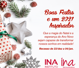 BOAS FESTAS E UM 2021 INSPIRADOR